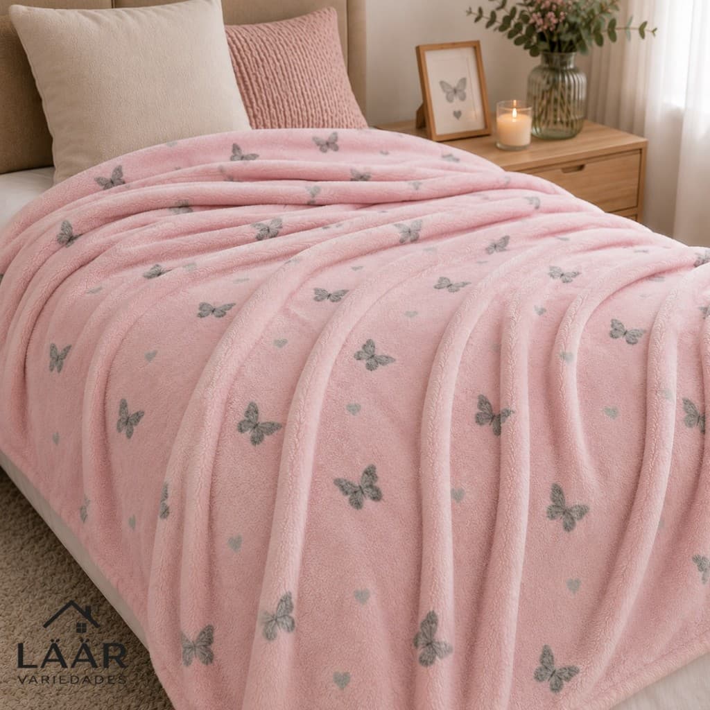 Manta De Casal Tamanho Queen Sonhare Vintage Toque De Seda Antialérgico 2,20M X 2,40M Quente