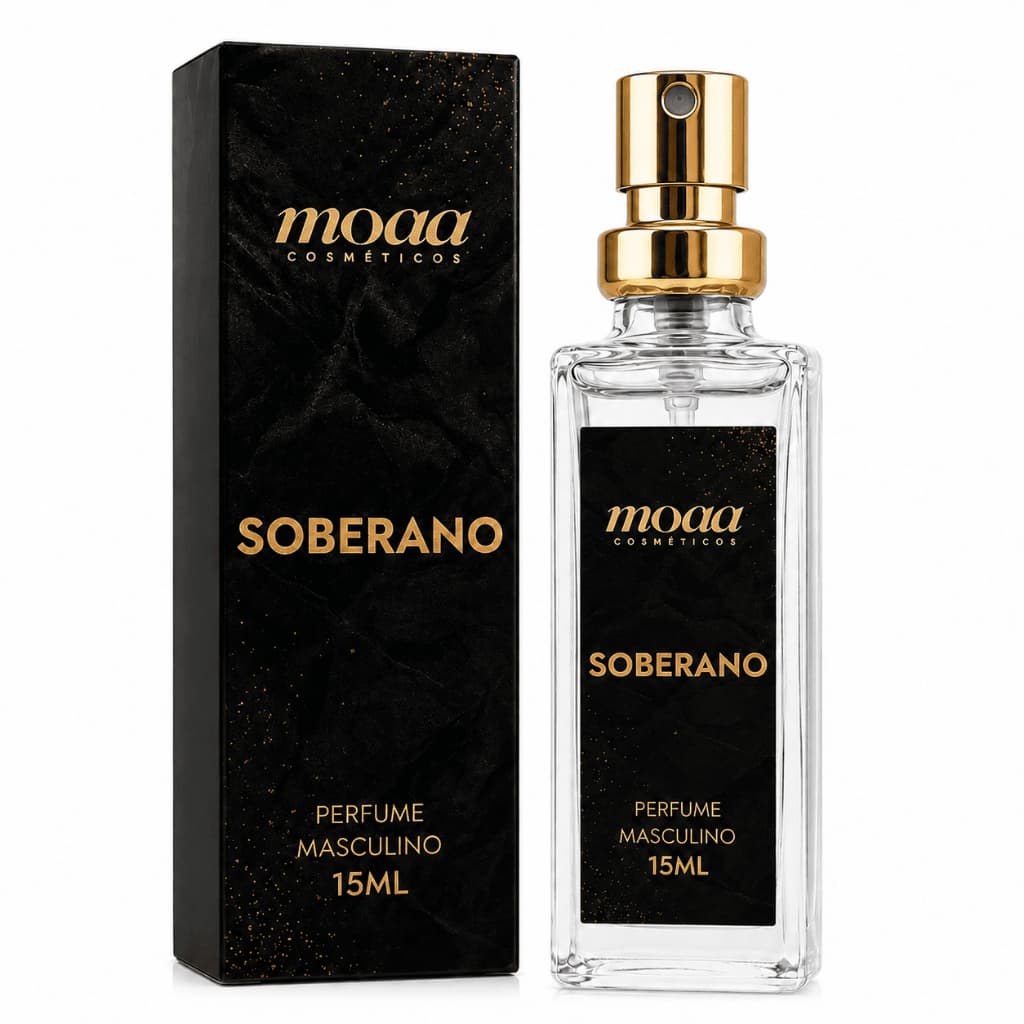 Perfume Versátil Masculino Soberano 15ml Amadeirado