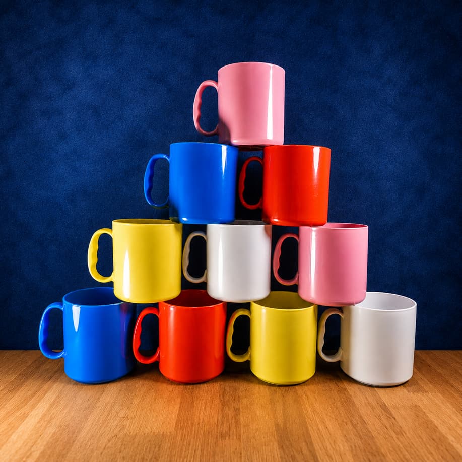 Kit 20 Canecas de Plástico 500ml Para Festas de Aniversários e Brindes