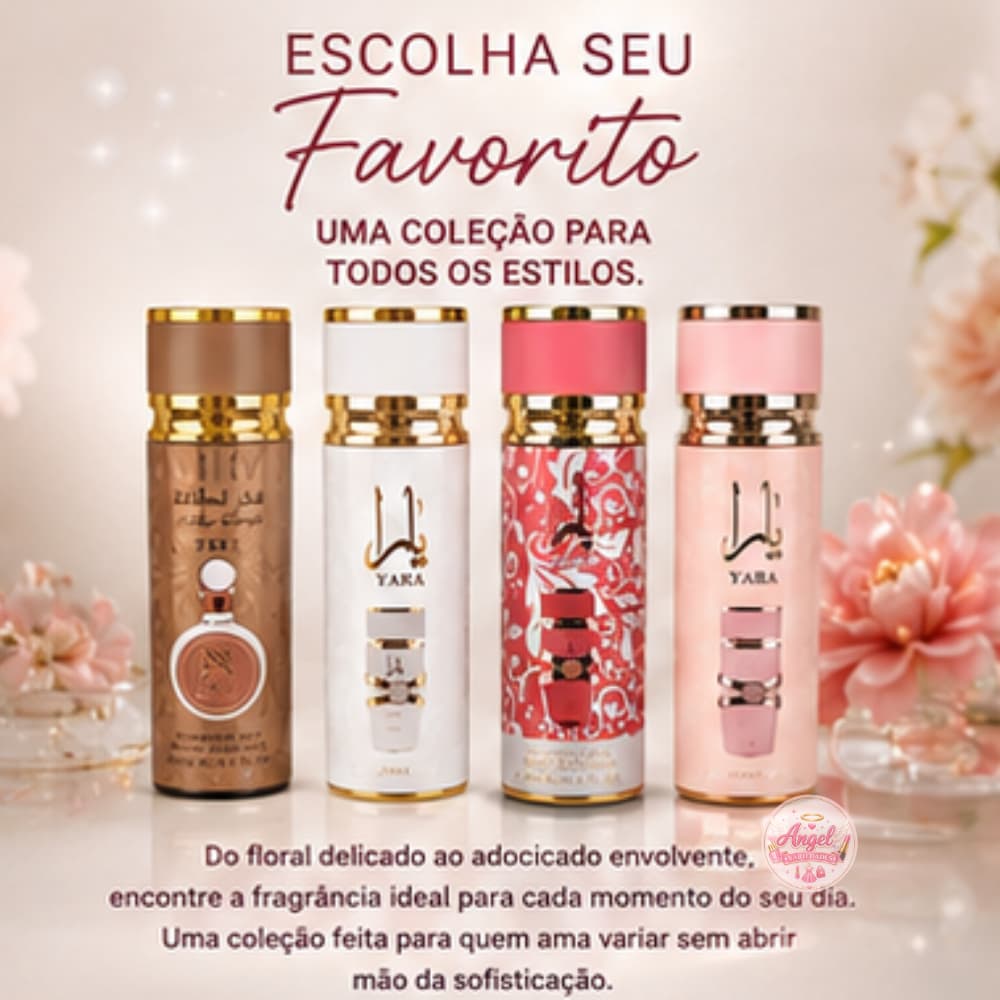 Body Splash Feminino 250ml Longa Duração | Perfume Inspirado em Yara e Fakhar