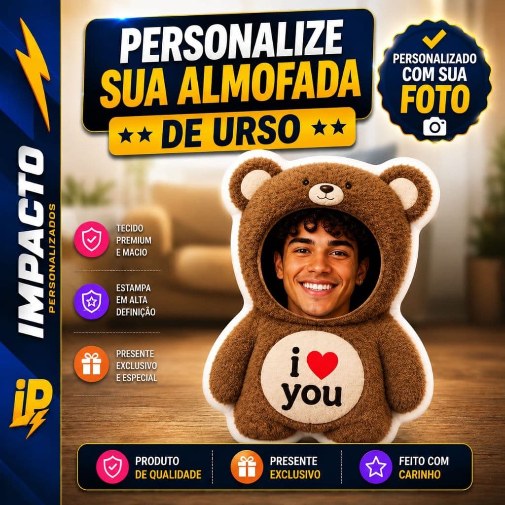 almofada urso