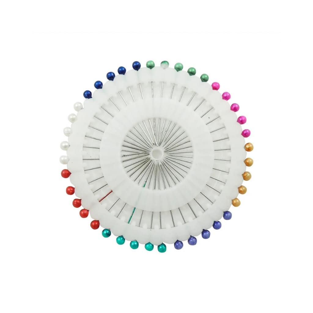Cartela Alfinetes Coloridos Para Costura Atelie 40 unidades