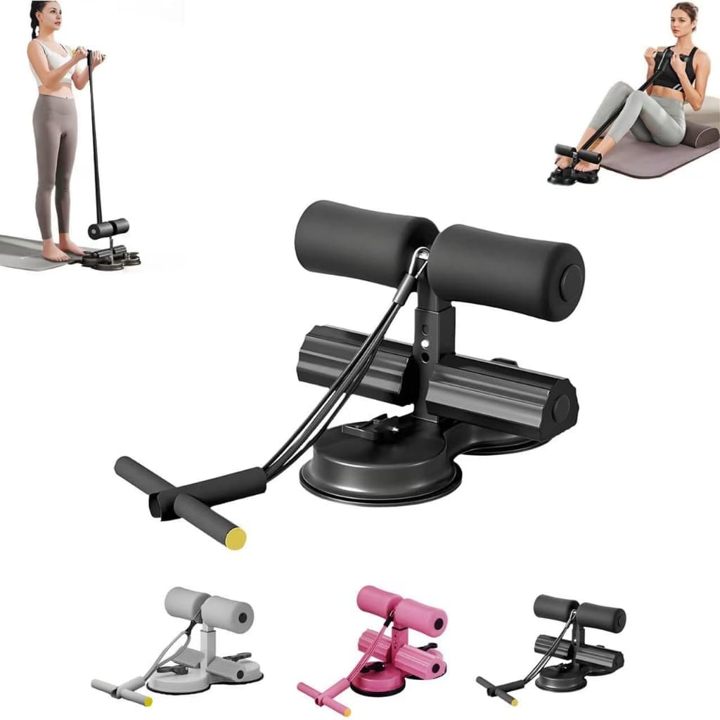 Aparelho Abdominal com Ventosa Forte 3 Ajustes Para Casa e Academia Com Proteção para Barriga e Joelhos - V2