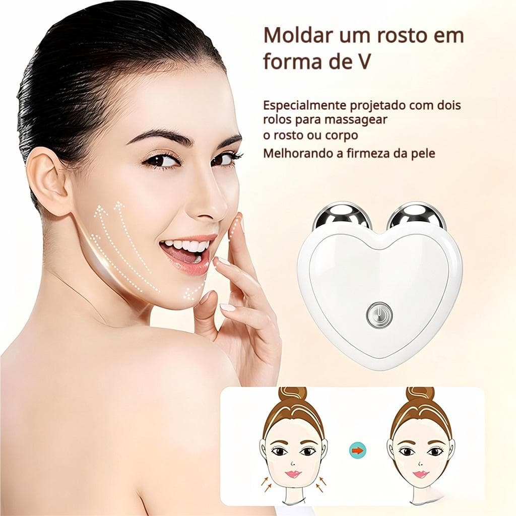 ONEX Massageador Facial Microcorrente, Efeito Lifting e Redutor de Linhas