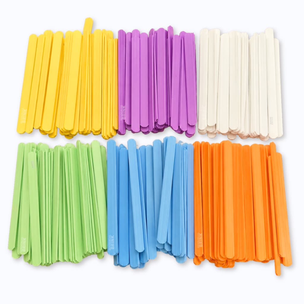 Palitos de Picole de Plástico Coloridos | Material Pedagógico | Coordenação Motora | Matemática Infantil | TEA e TDAH