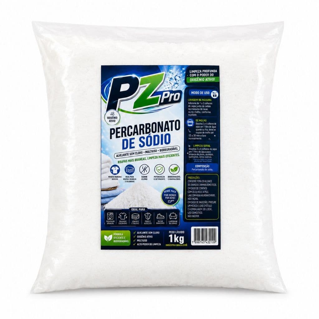 PZ Pro Percarbonato de Sódio 1kg – Tecnologia OxX2