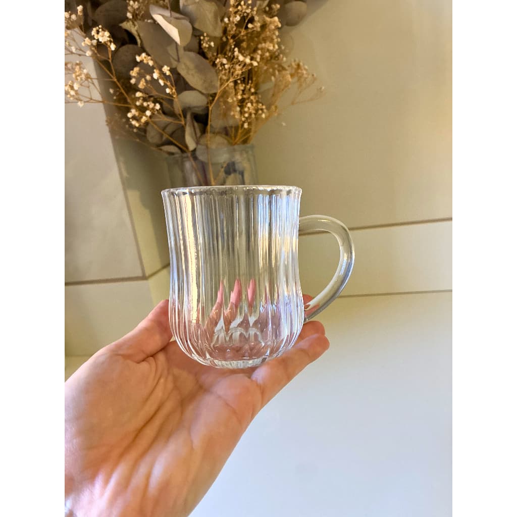Conjunto 4 Canecas Classic Wolff 210ml Transparentes para Café e Chá