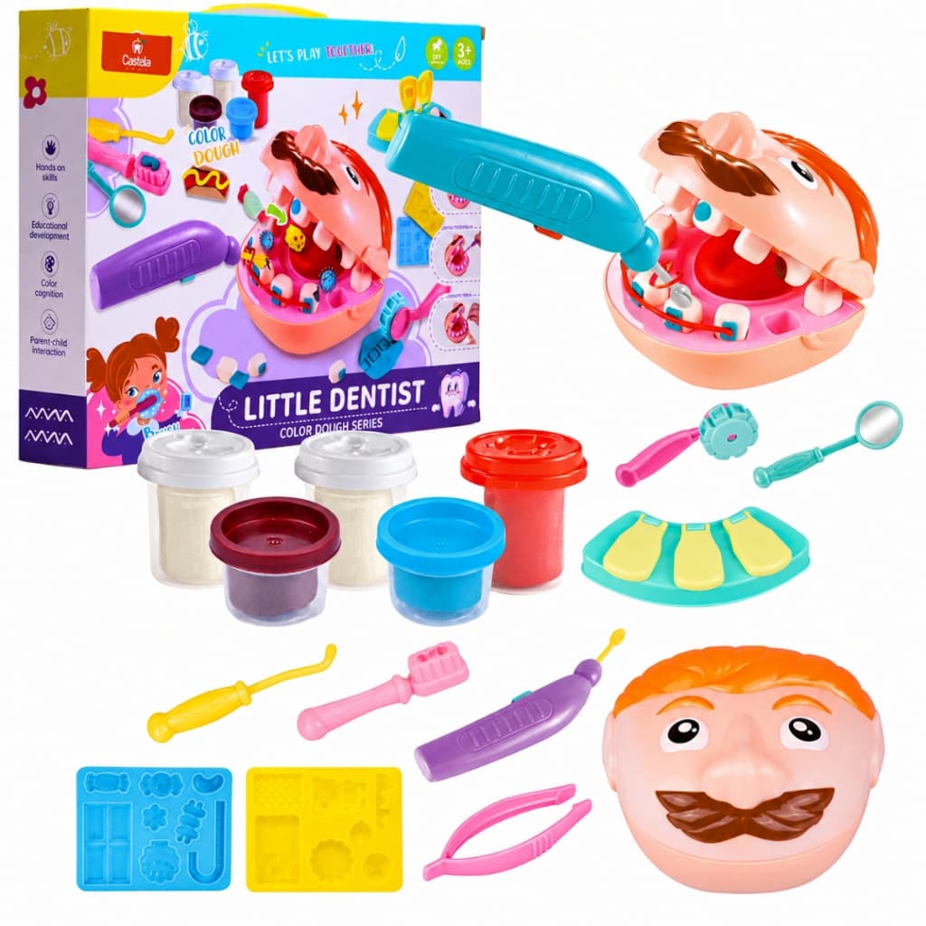 Brincando de Dentista C/ Massinha e Acessórios - Castela
