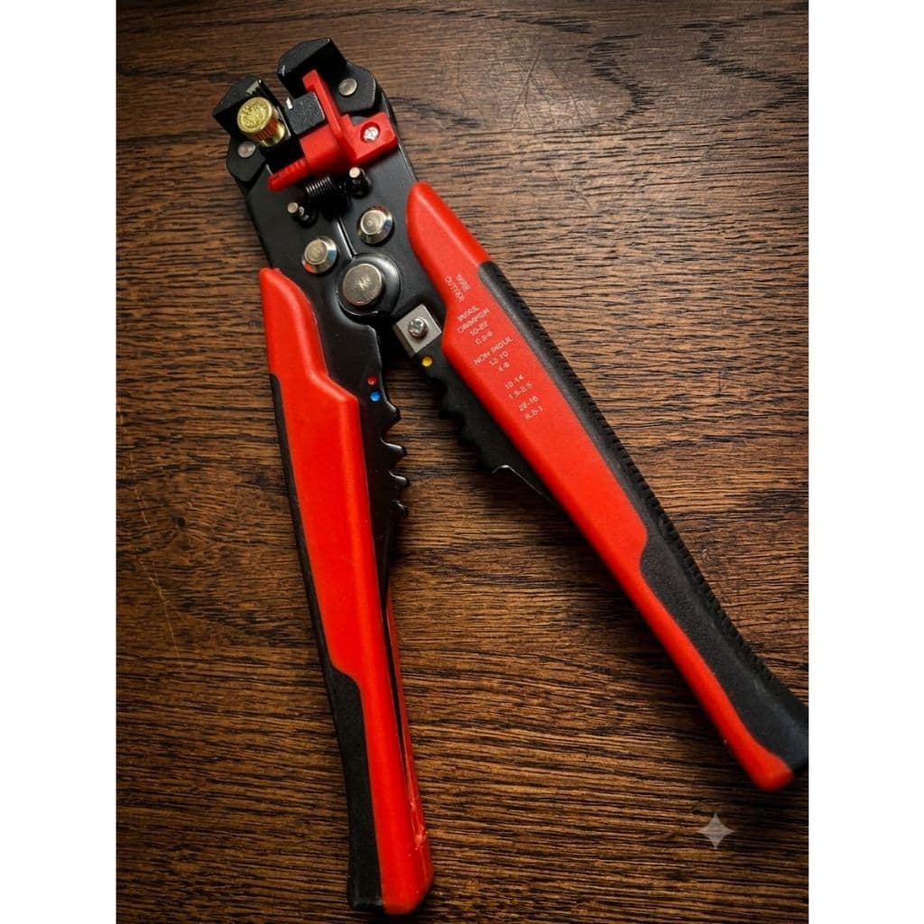Kit Alicate Desencapador Crimpador Automático Fios 3 em 1 Eletricista Profissional
