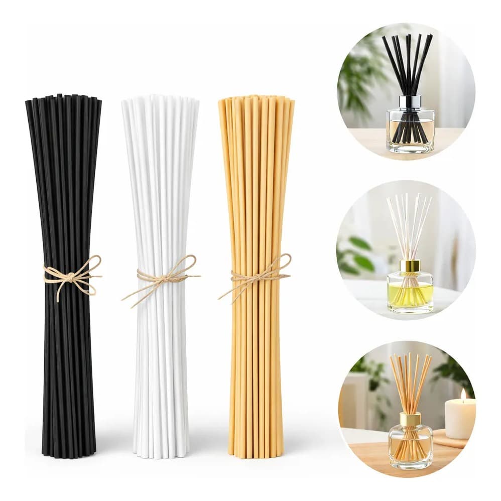 Kit 10/20/50/100 Varetas Algodão Para Aromatizador Fibra Algodão 25cm Difusor aromatizadores hastes de fibra de algodão