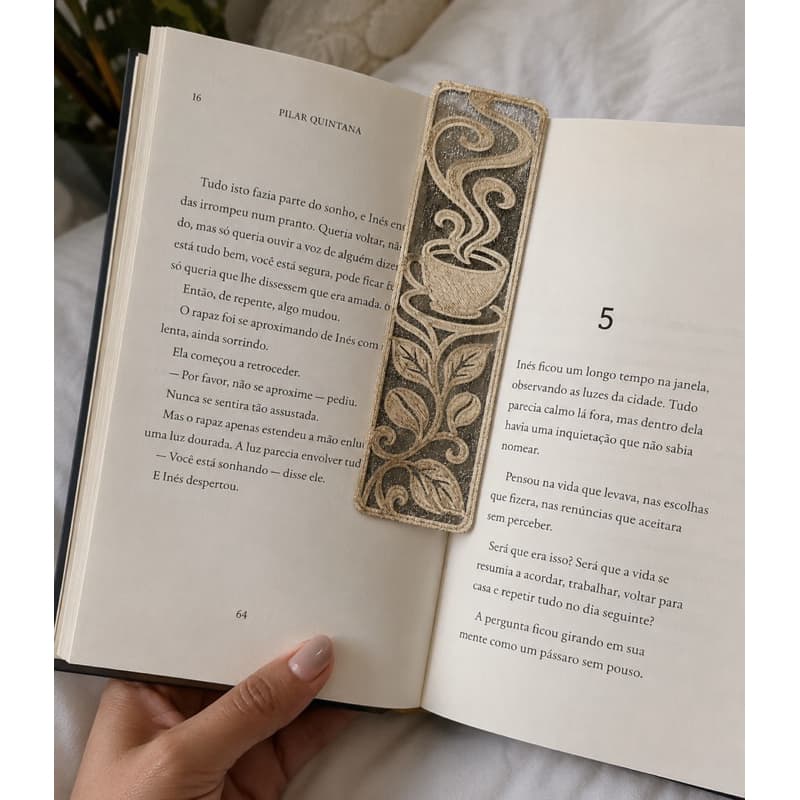 2 Marcadores de Página em Organza | Delicados Marcadores de Pagina em Organza e Impressão3d