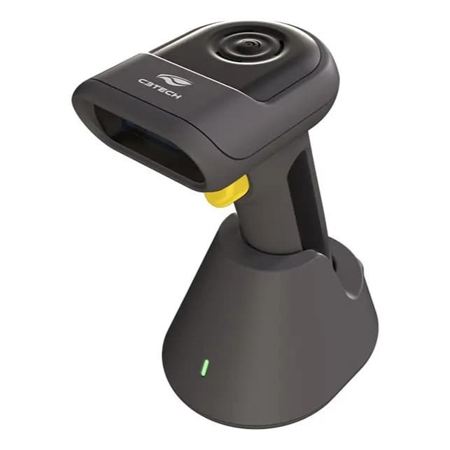 Leitor De Código De Barras Sem Fio C3tech 1d/2d Lb-w350bk