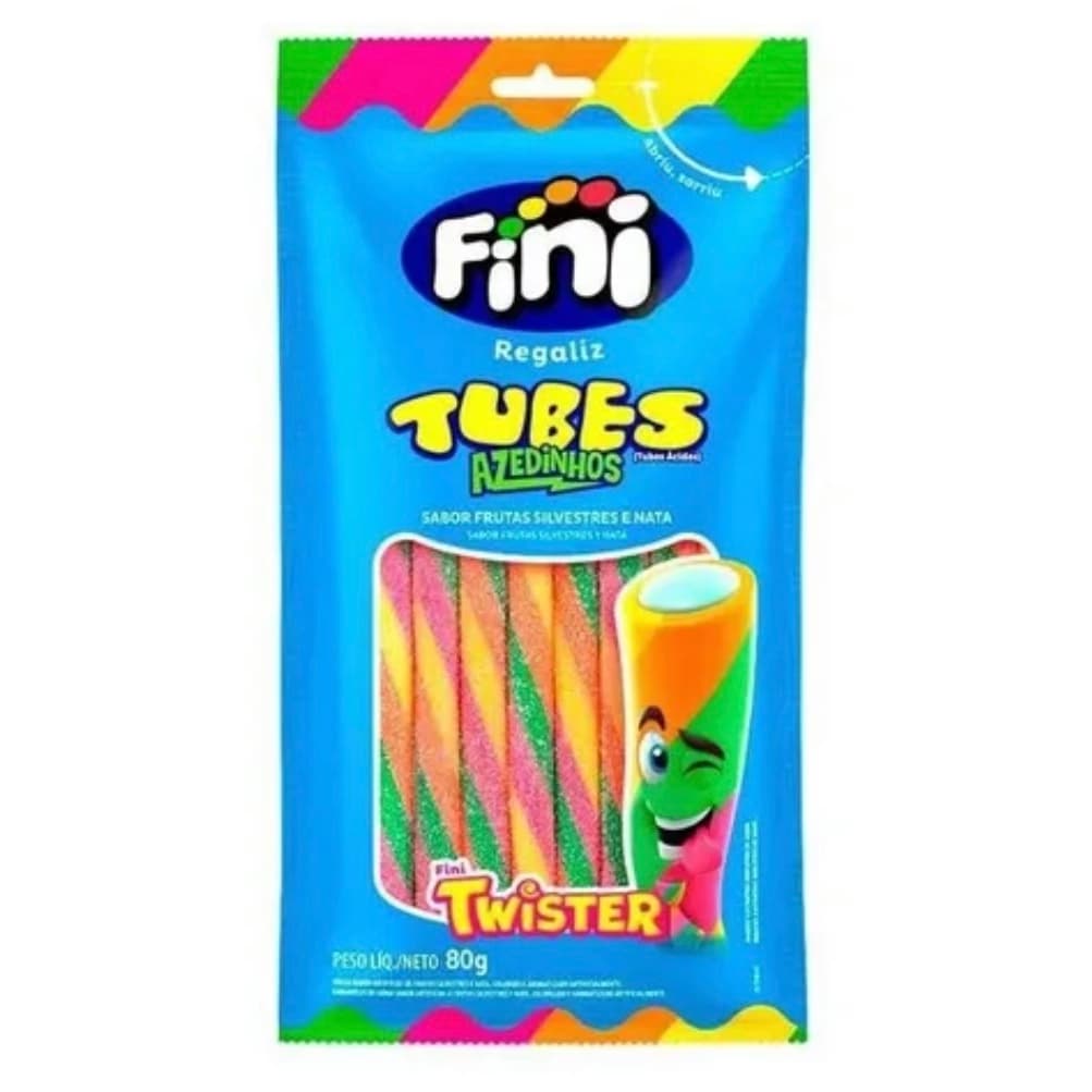 Bala de Gelatina Fini Frutas Silvestres e Nata Cítrico 80g