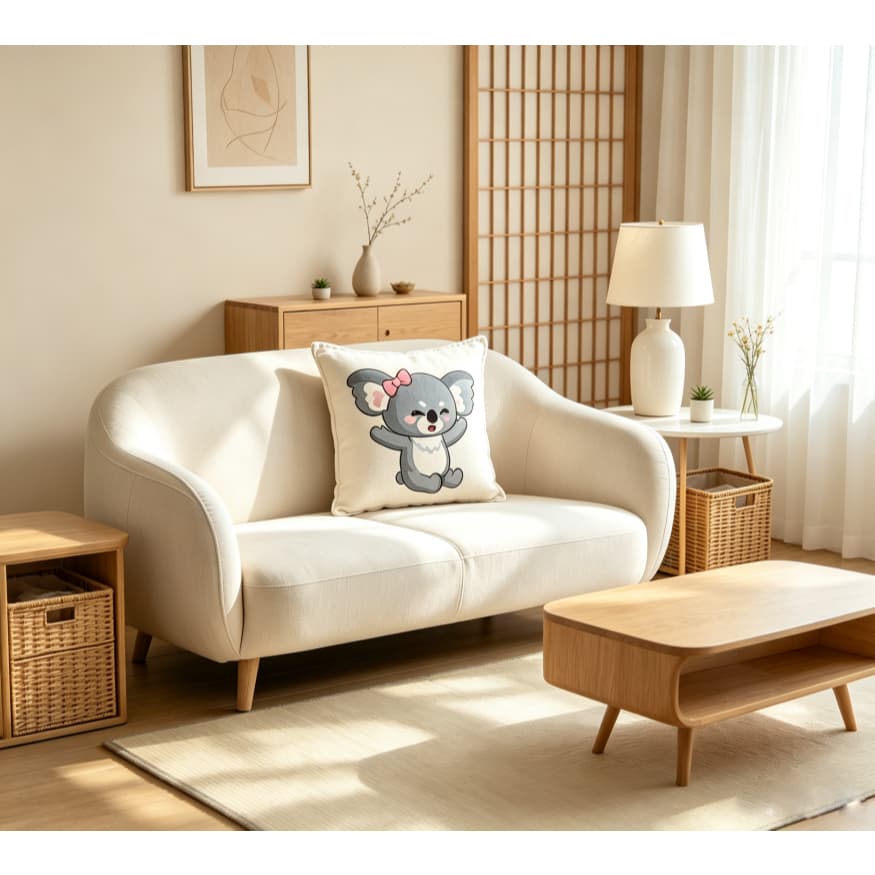 Almofada fofa animal estampada frente e verso tamanho 40cm 45cm, uso em sofá e quarto, envio ágil de estoque nacional