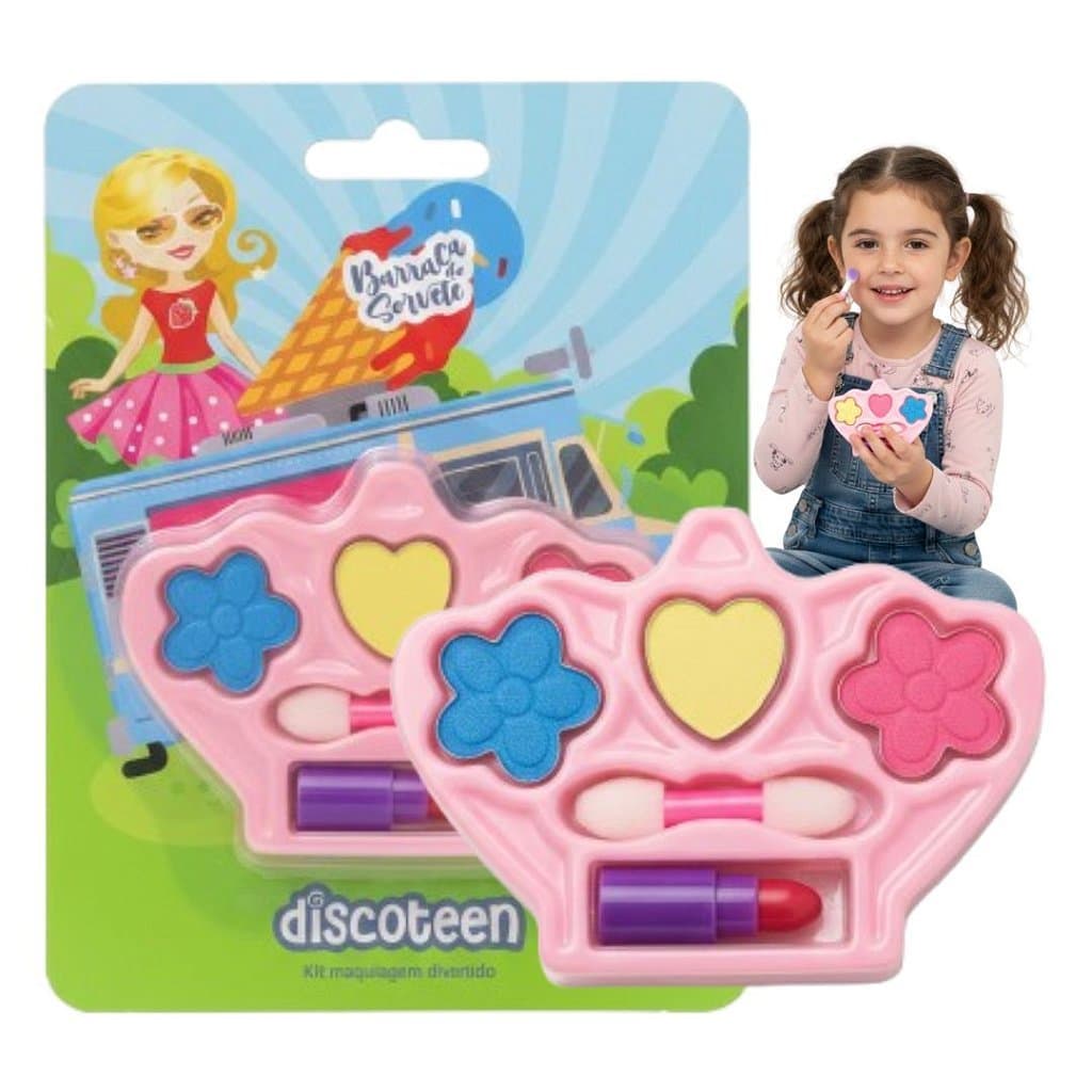 Discoteen - Kit Maquiagem Infantil Barraca de Sorvete HB108698B ( Embalagem Danificada )