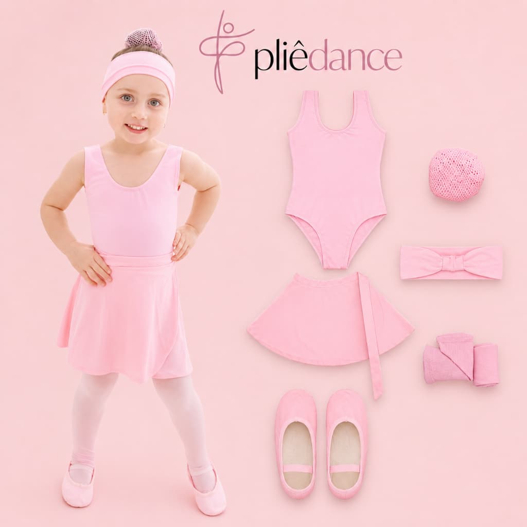 Uniforme Ballet Infantil Rosa 6 Itens Volta Ás Aulas LEIA A DESCRIÇÃO
