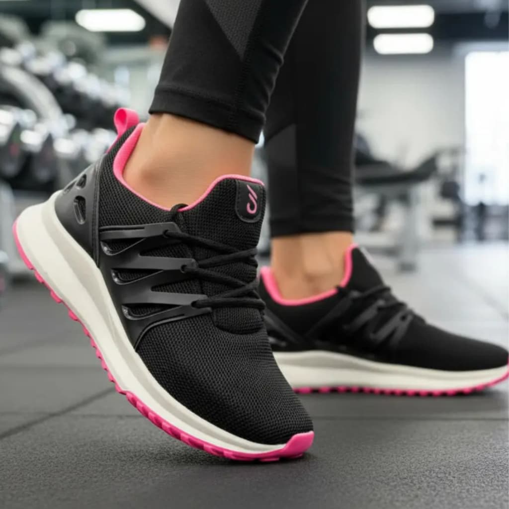 Tênis Feminino Casual Esportivo Academia Barato Leve e Confortável Respirável