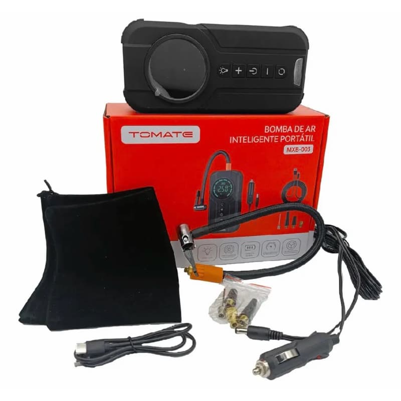 Mini Compressor De Ar Portátil Carro 180psi Powerbank -