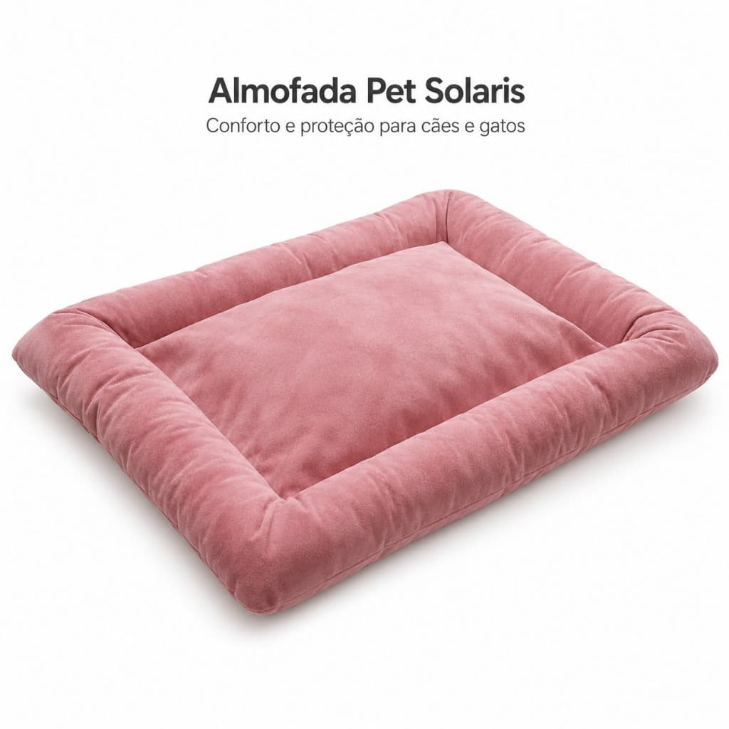Cama Luxo Pet Colchonete Macio Para Cachorro ou Gato Caminha Pet Alta Qualidade Cor Rosa