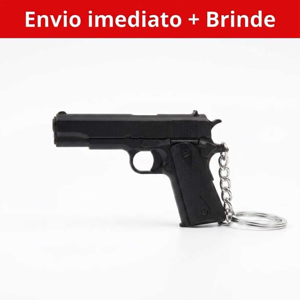 Chaveiro Pistola Colt 1911 Miniatura Arma