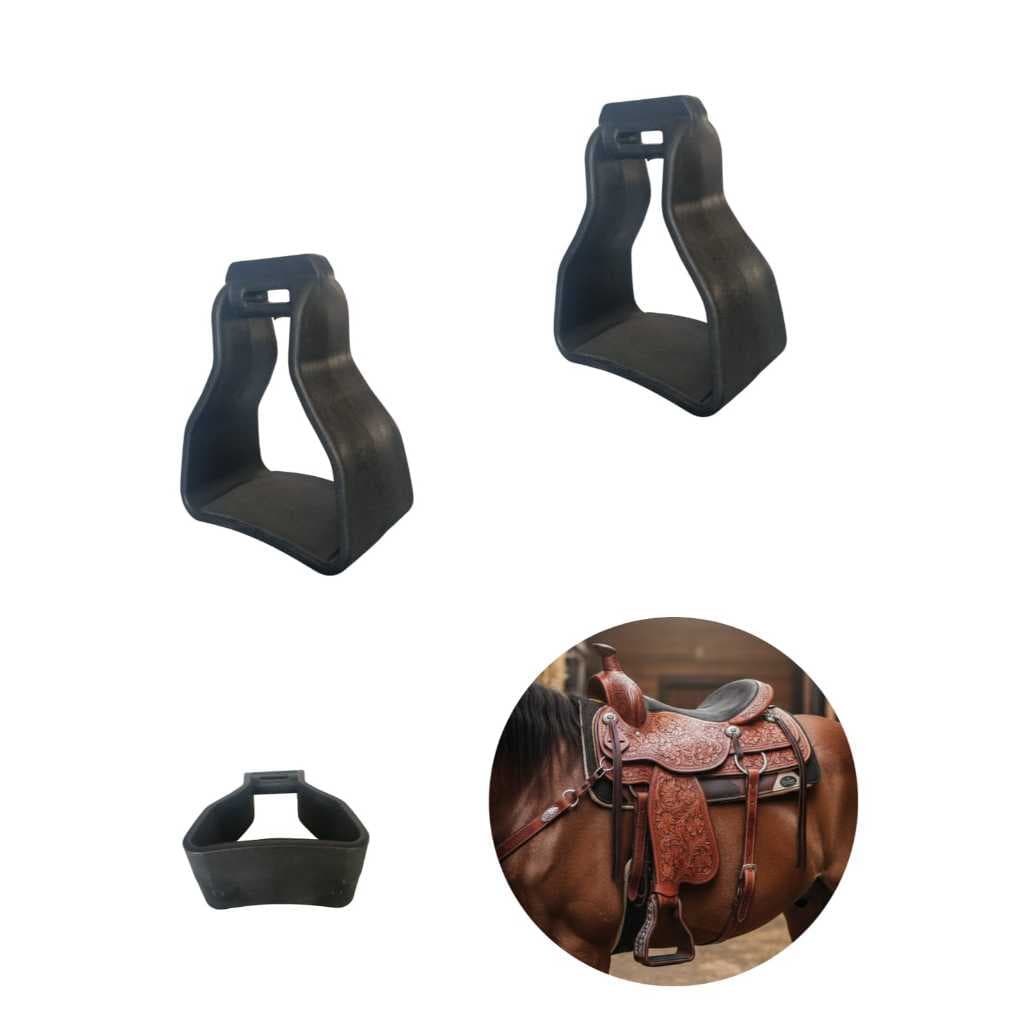 Estribo De Plástico Para Sela Cavalo Reforçado Antiderrapante