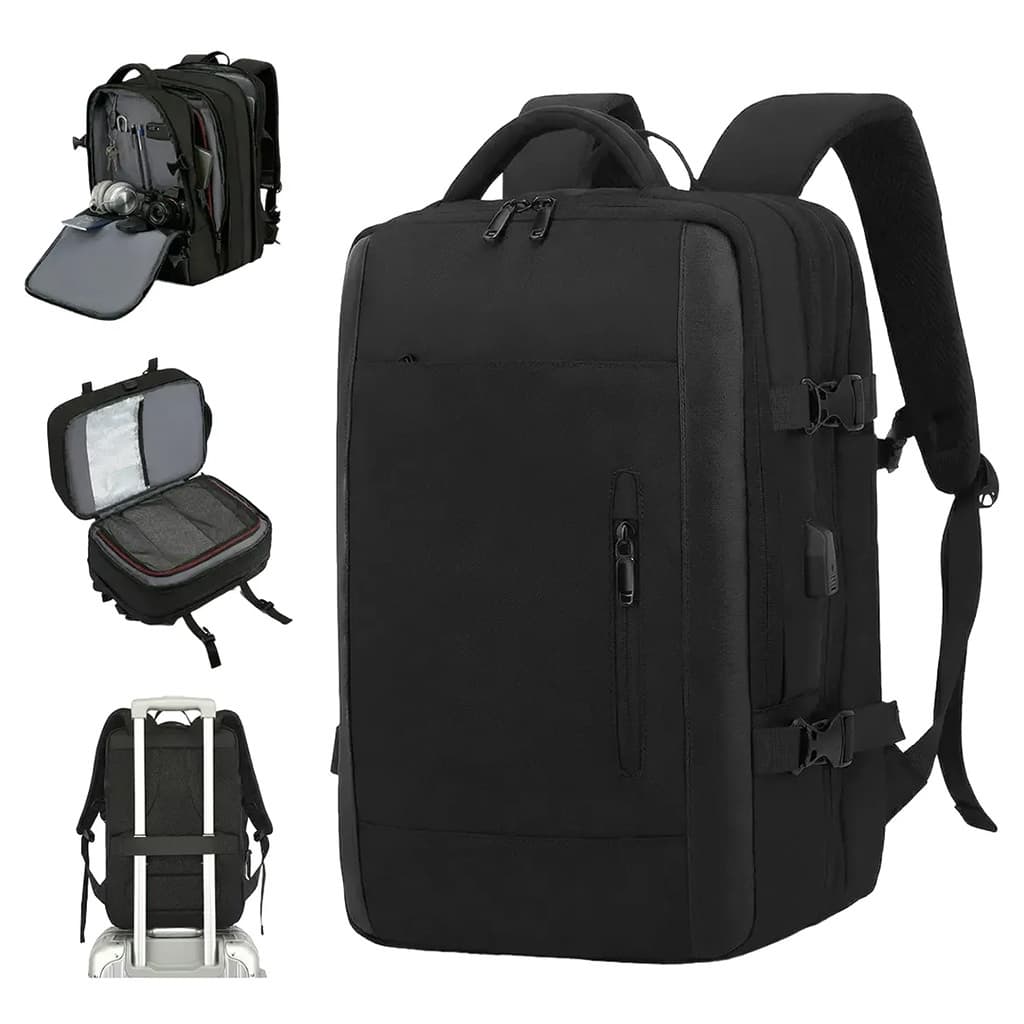 Mochila de Viagem Masculina e Feminina Impermeável e Reforçada com Compartimento para Notebook