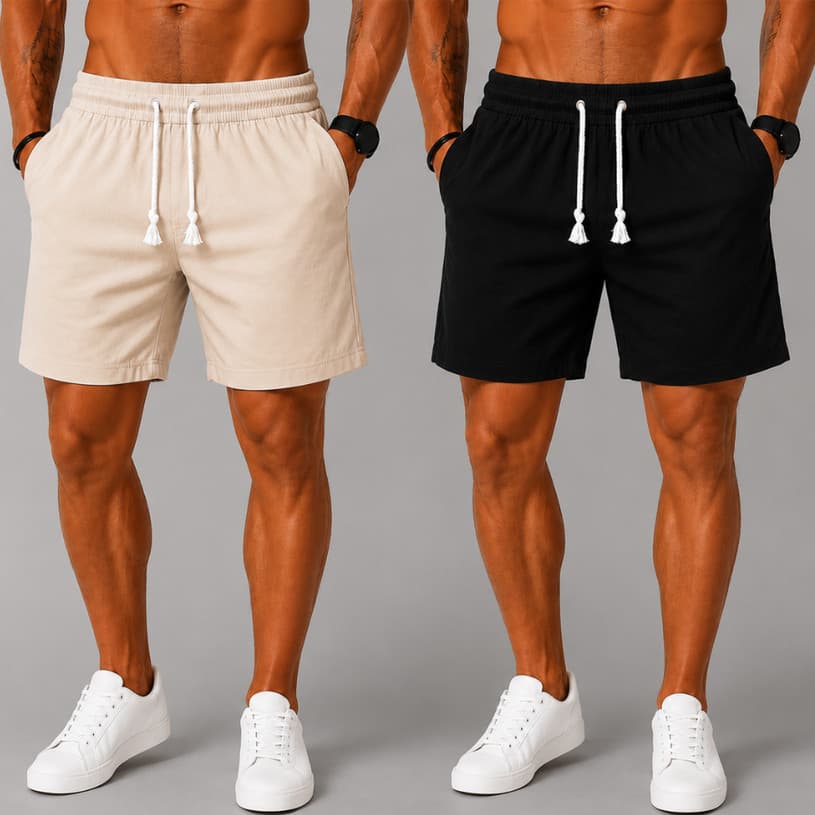 Kit 2 Bermudas Masculinas Casual Premium Praia Piscina Verão Confortável