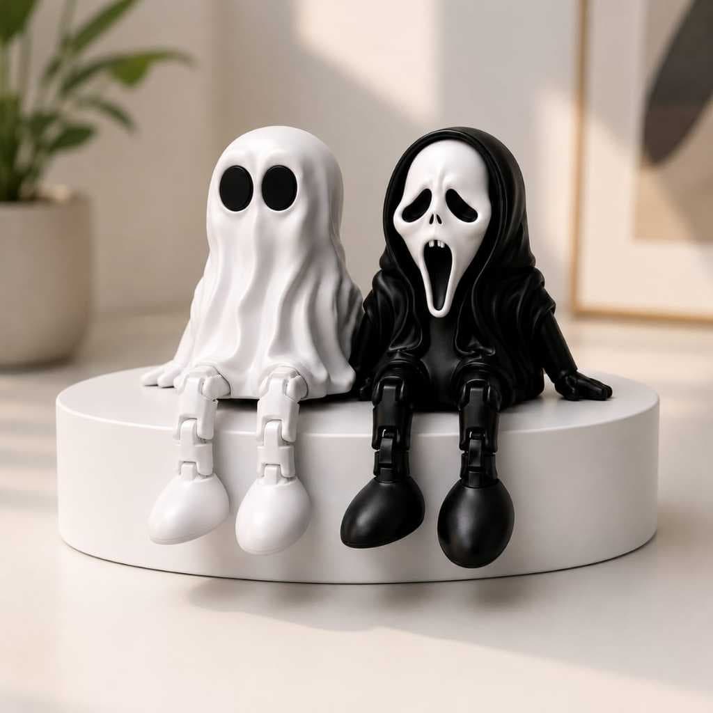 Fantasminha e Ghostface Setup Gamer Quarto Geek Decoração