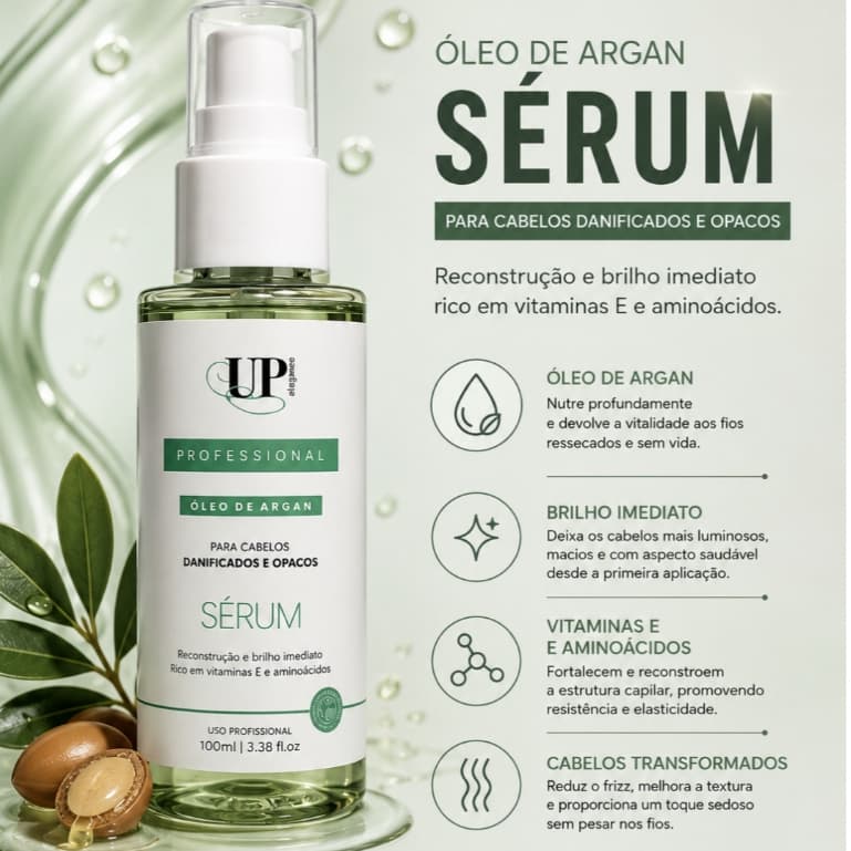 OLEO DE ARGAN ELIXIR 100ML - CABELOS DANIFICADOS E OPACOS