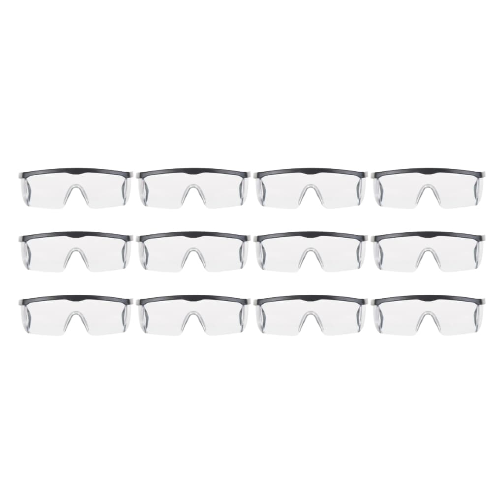 Kit 12 Óculos de Proteção Lateral Epi Segurança Trabalho Incolor Transparente Enfermagem Supermedy