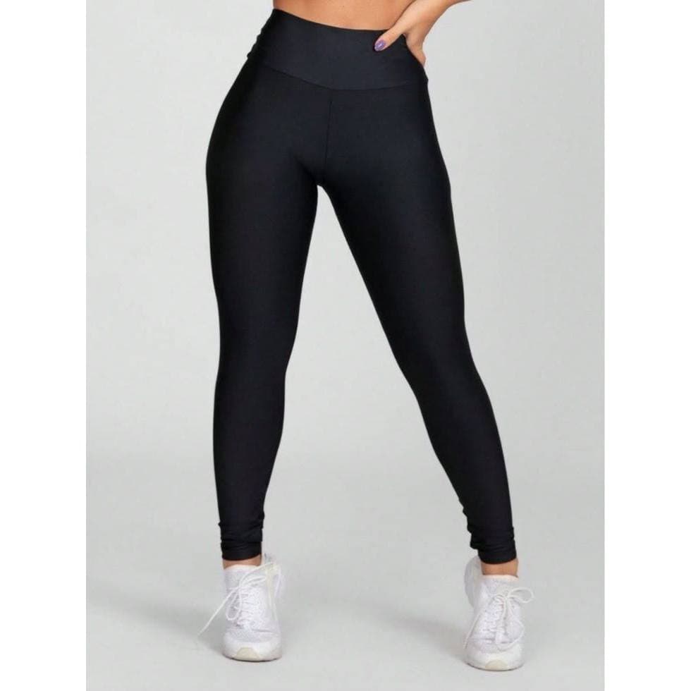 Calça Legging Feminina Suplex com Cintura Alta e Sustentação