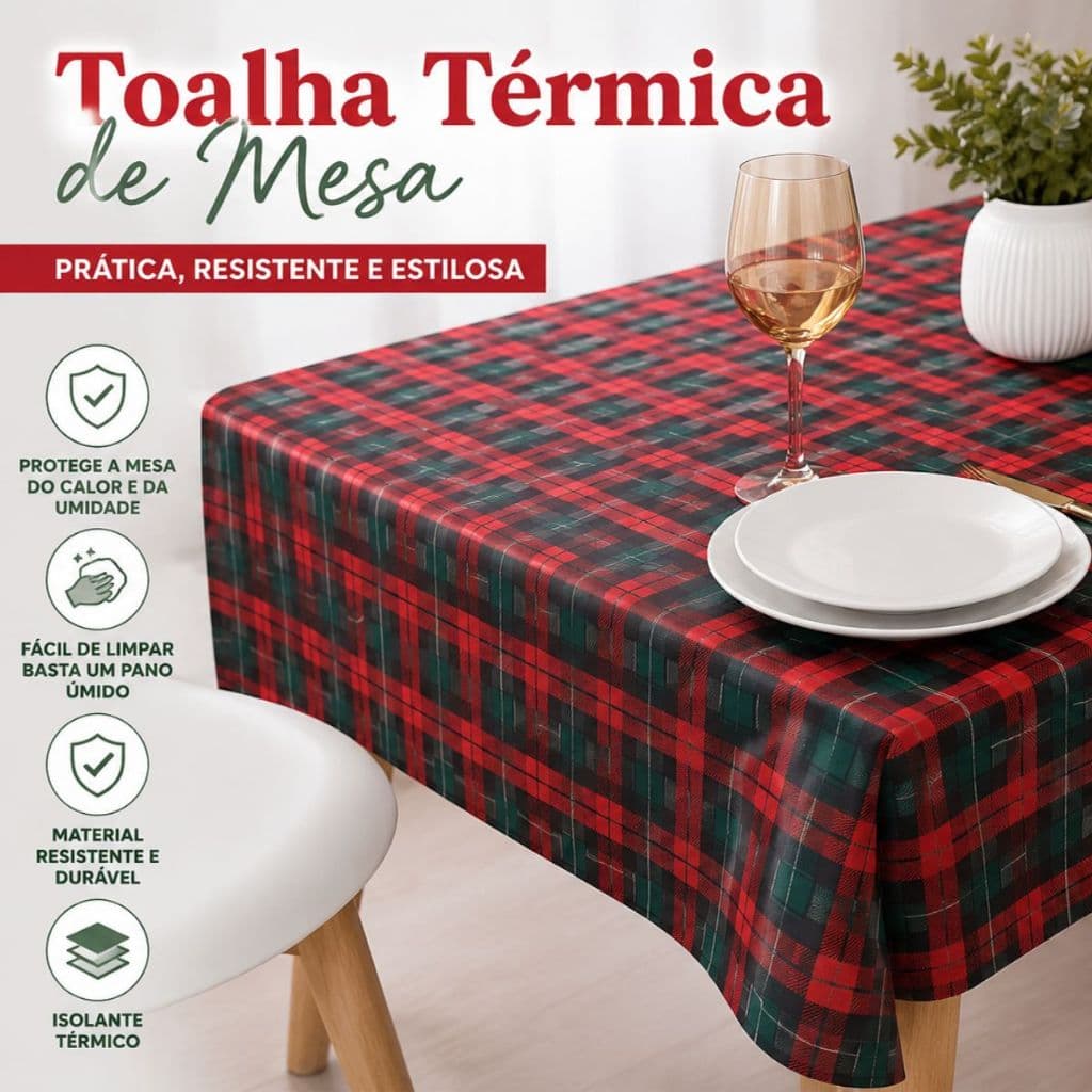 Toalha de Mesa  Plástico Térmico Estampas Variadas Impermeável e Sofisticada Festa Junina