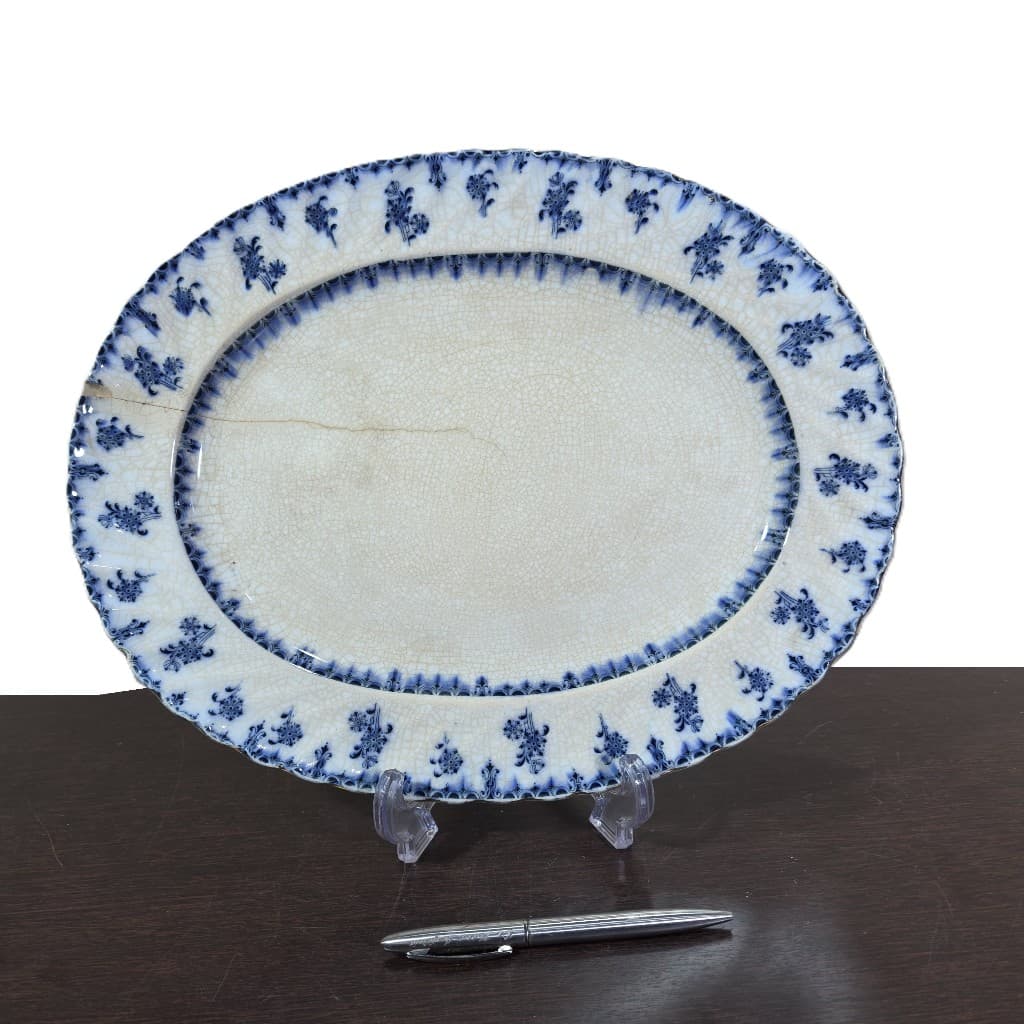 Porcelana Inglesa Borrão Travessa Defeituosa 36x28x2cm 1,2kg
