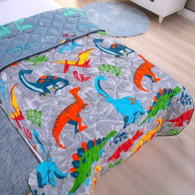Edredom Infantil 1 peça Solteiro Dupla Face Estampado