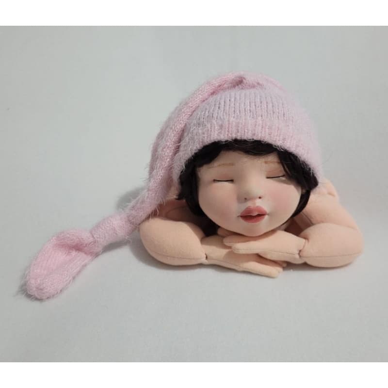 ✨ Touca Soneca Peludinha Newborn em Tricô | Prop para Fotografia de Bebê ✨
