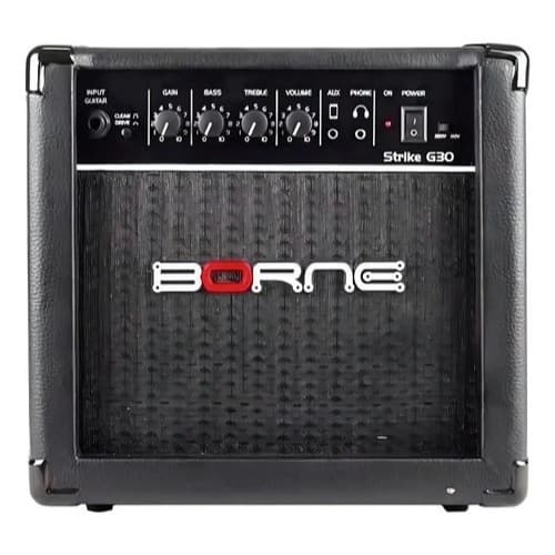 Amplificador Borne Strike G30 Preto - Perfeito para Ensaios em Casa