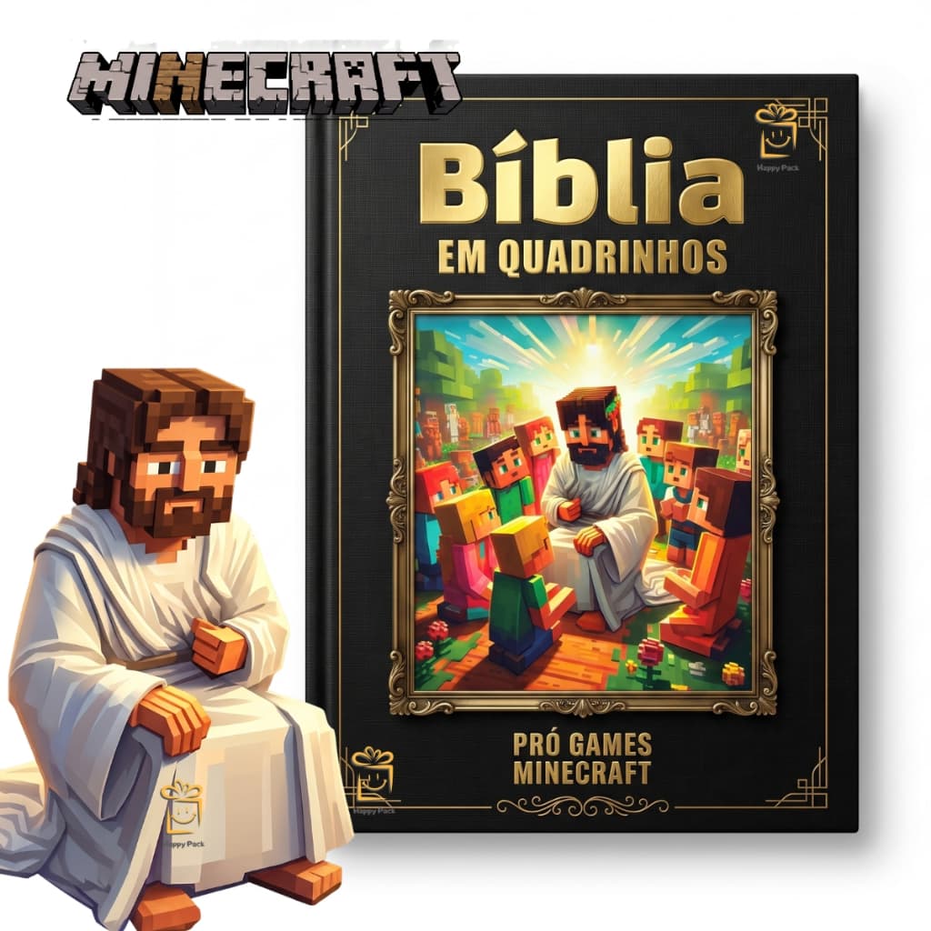 Bíblia Infantil Minecraft Quadrinhos Capa Dura
