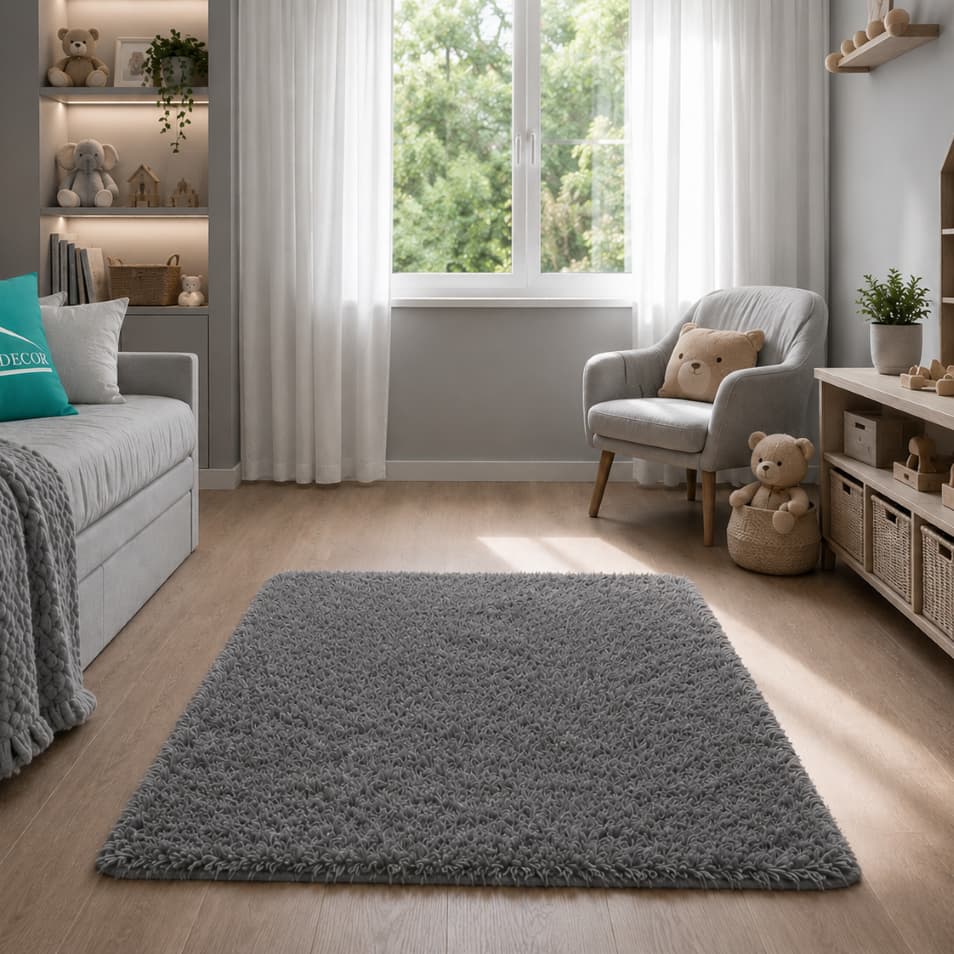 Tapete Peludo Sala Quarto 1,40m x 1,00m Luxuoso