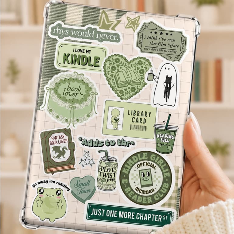 Kindle Insert VERDES | Card para capinha kindle | Efeito holográfico | Kindle Insert