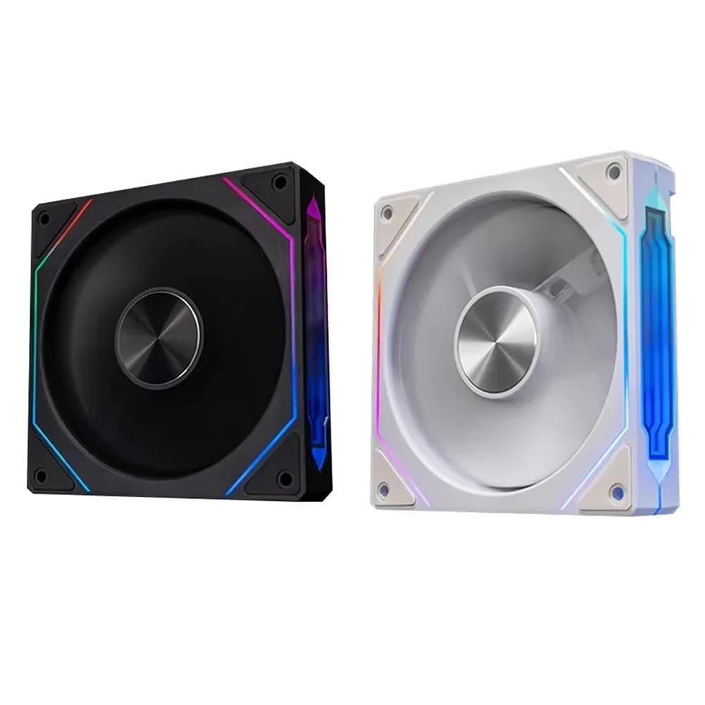 Teucer Ventoinha Prism5 Pro 120mm ARGB Espelho Infinito Sinc Placa-Mãe 4PIN PWM