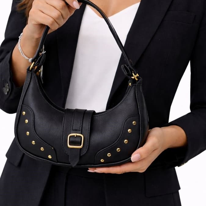 Bolsa Feminina Transversal Boho Tote Blogueira Tendência de Ombro Fashion Trabalho Festa Blogueira