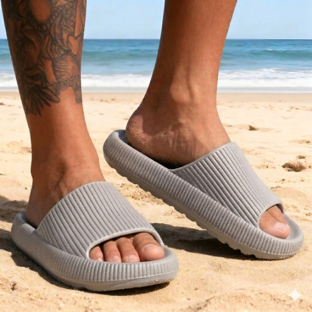 Slide Chinelo Nuvem Unissex De Borracha Macio Confortável