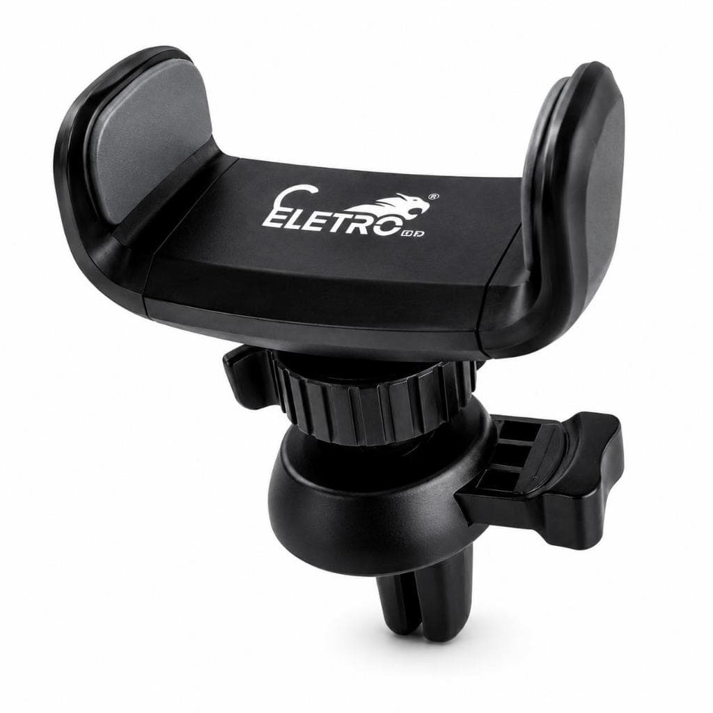 Suporte Veicular Para Celular Saída de Ar Universal Ajustável Trava Firme Compatível com Diversos Smartphones