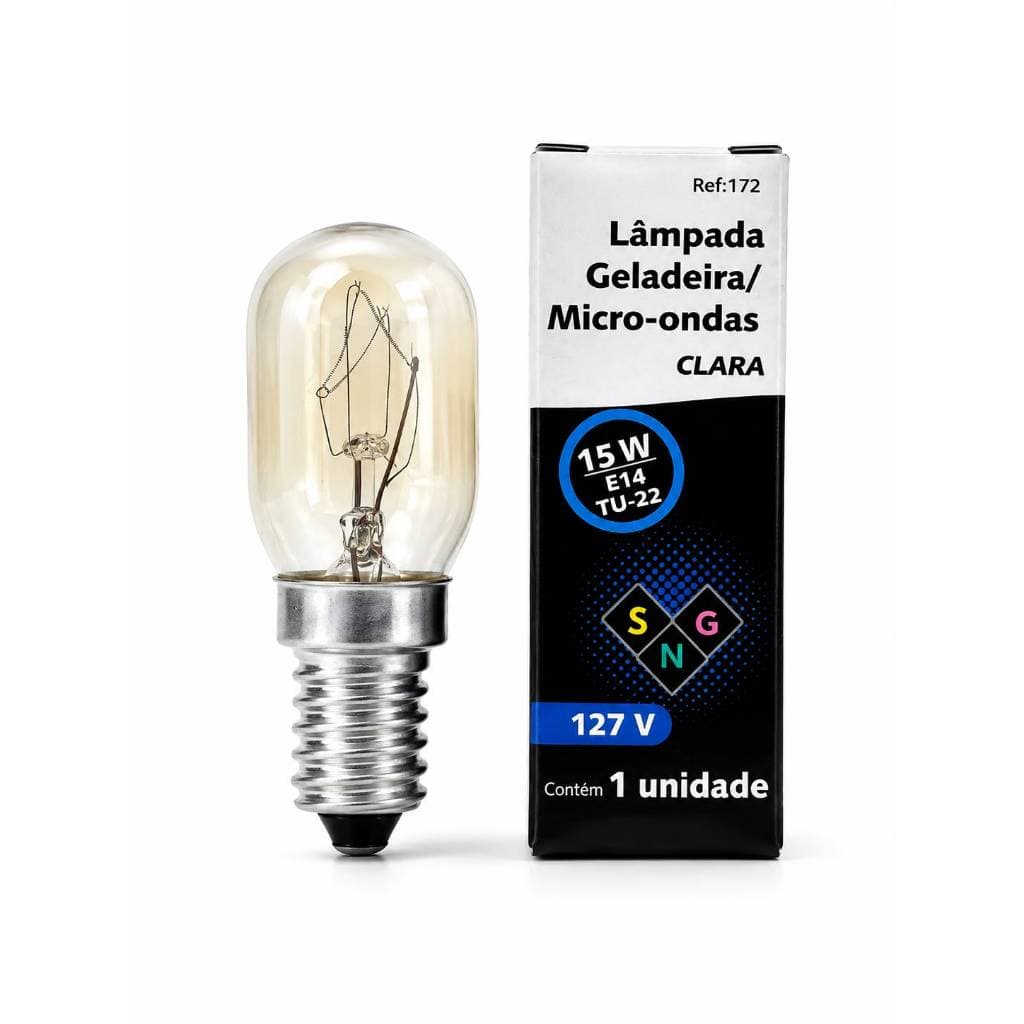 LÂMPADA REFRIGERADOR/MICROONDAS - 110V - 15W - SGN