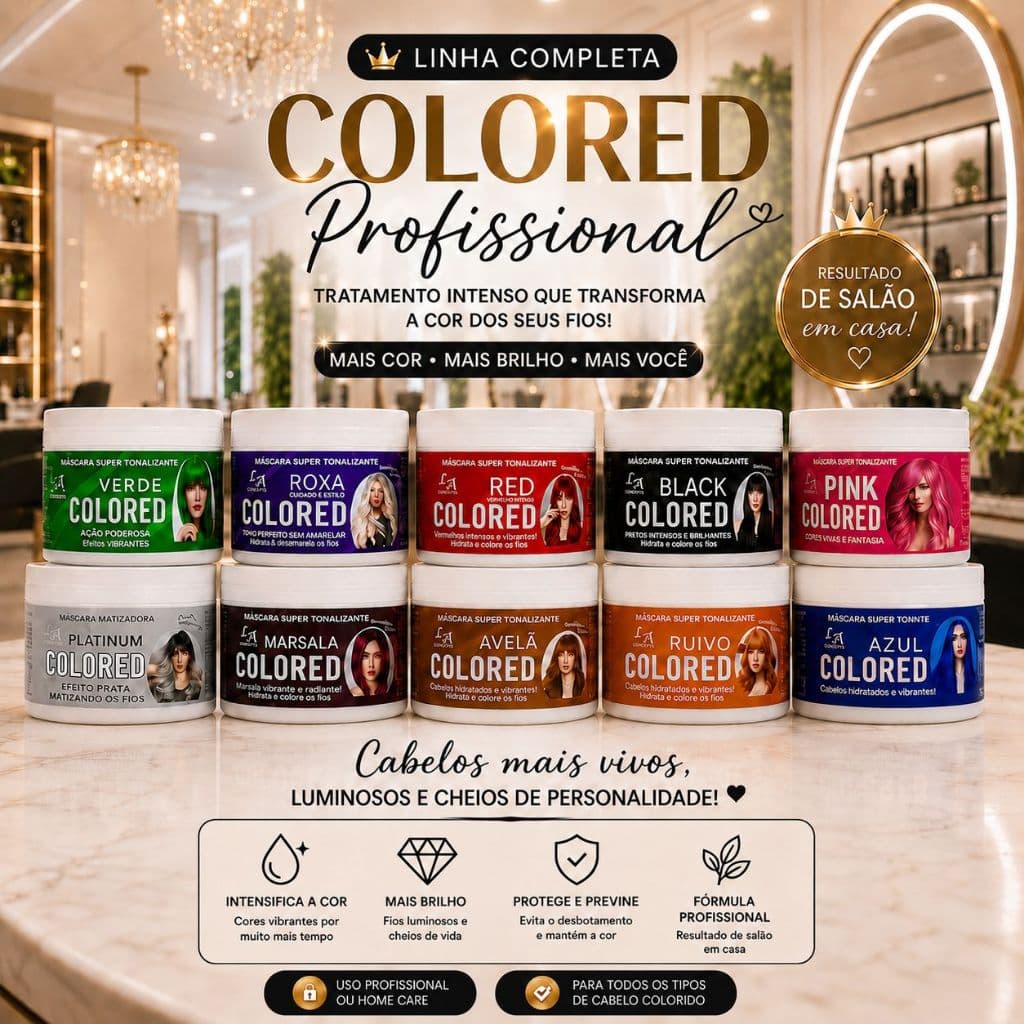 Máscara Tonalizante diversas cores (com nova substancia) [ L&A Cosméticos ]