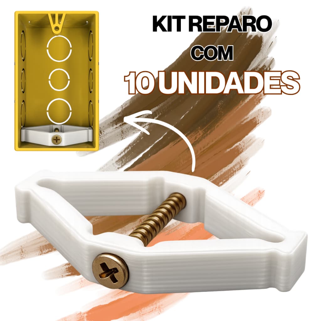 Kit Reparo Salva Abas Tomadas Caixinha Luz 4x2 Expansível Resistente