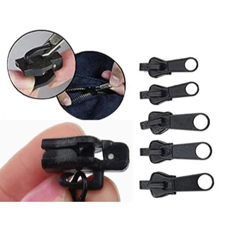 Kit Reparo de Zíper Universal – Substitui Cursor Danificado em Roupas, Bolsas e Mochilas