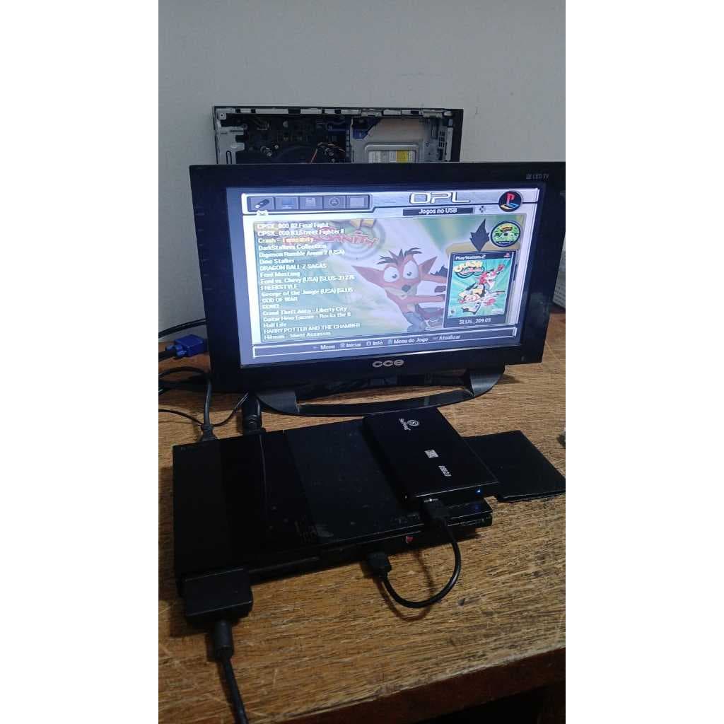 HD EXTERNO 160GB 2.0 COM  MAIS 95 JOGOS DE PLAYSTATION 2 ( NÃO ACOMPANHA MEMORI CARD)