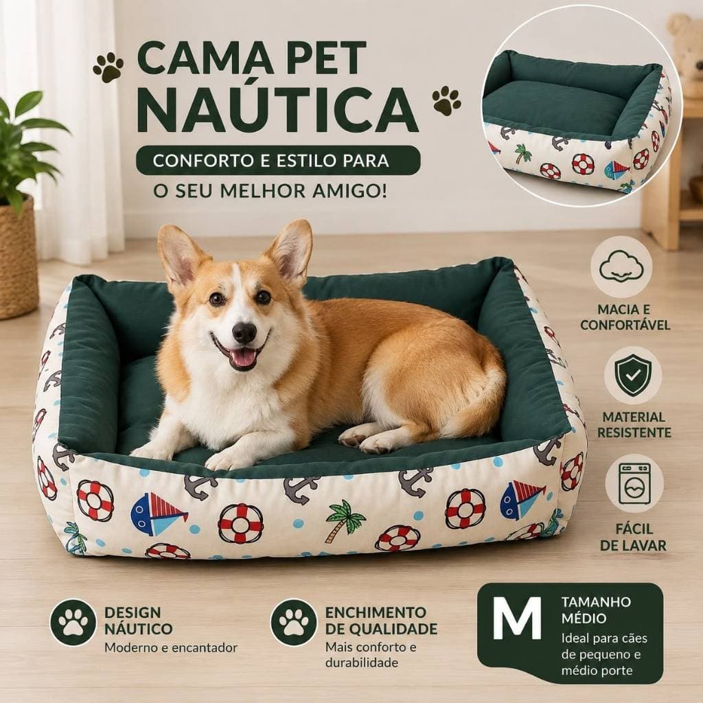 Caminha para Pets Cachorro e Gatos com Fundo Impermeável e Lavável Durável Envio Imediato