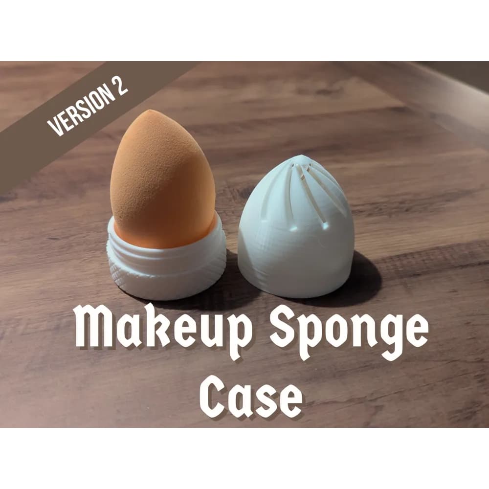 Porta Esponja de Maquiagem com Tampa Estojo Organizadora Beauty Blender Secagem Higiênica